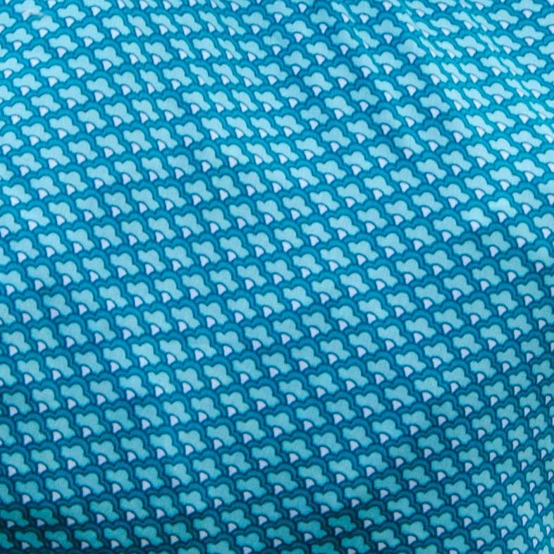 Shopper paisley blue detail print