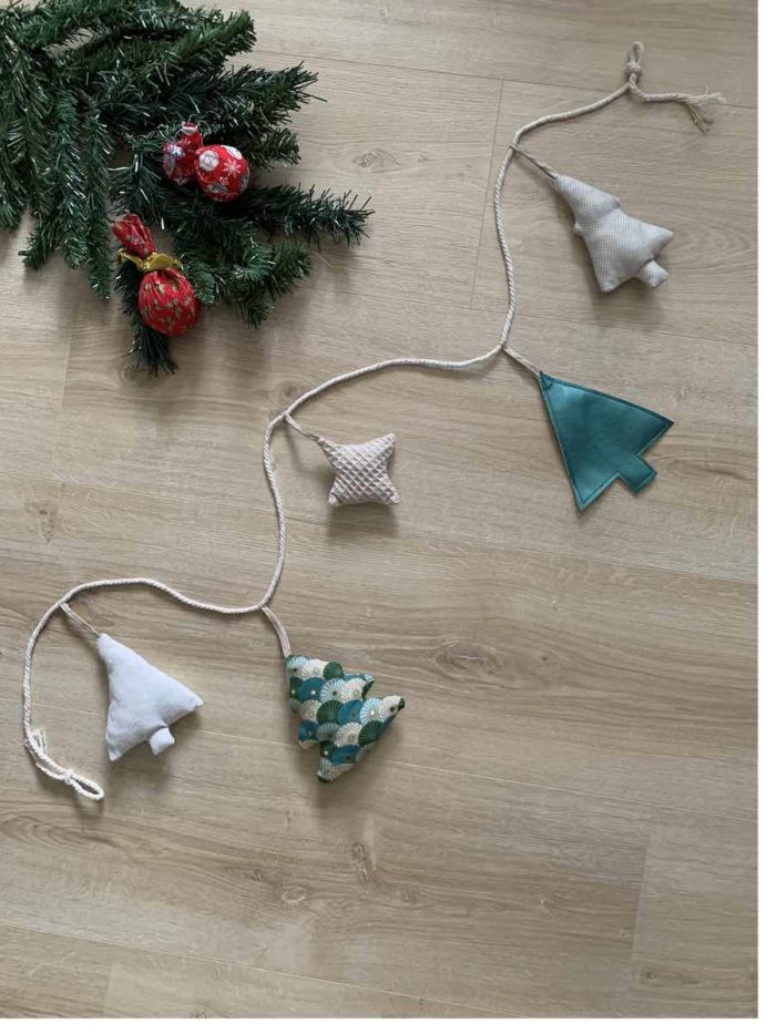 Kerstslinger Denneboom Blauw Craftketeers